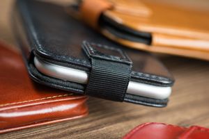 moVear moVear pocketCase C+ Skórzane Etui Wsuwka do iPhone 11 Pro Max / 11 oraz innych smartfonów o zbliżonych wymiarach | Skóra Vintage , Czarny Standard 9