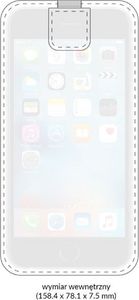 moVear moVear pocketCase C+ Skórzane Etui Wsuwka do Smartfon / Telefon rozmiar L (ok 160 x 79 x 8mm) oraz innych smartfonów o zbliżonych wymiarach | Skóra Nappa, Czarny Standard 5