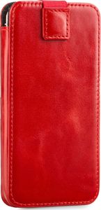 moVear moVear pocketCase C+ Skórzane Etui Wsuwka do Smartfon / Telefon rozmiar L (ok 160 x 79 x 8mm) oraz innych smartfonów o zbliżonych wymiarach | Skóra Vintage , Czerwony Standard 2