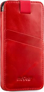 moVear moVear pocketCase C+ Skórzane Etui Wsuwka do Smartfon / Telefon rozmiar L (ok 160 x 79 x 8mm) oraz innych smartfonów o zbliżonych wymiarach | Skóra Vintage , Czerwony Standard 3