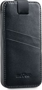 moVear moVear pocketCase C+ Skórzane Etui Wsuwka do Smartfon / Telefon rozmiar L (ok 160 x 79 x 8mm) oraz innych smartfonów o zbliżonych wymiarach | Skóra Gładka, Czarny Standard 3