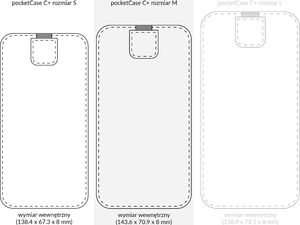 moVear moVear pocketCase C+ Skórzane Etui Wsuwka do Smartfon / Telefon rozmiar M (ok 145 x 71 x 8mm) oraz innych smartfonów o zbliżonych wymiarach | Skóra Vintage , Brązowy Standard 12