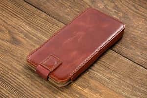 moVear moVear pocketCase C+ Skórzane Etui Wsuwka do Smartfon / Telefon rozmiar M (ok 145 x 71 x 8mm) oraz innych smartfonów o zbliżonych wymiarach | Skóra Vintage , Brązowy Standard 7