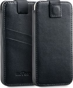 moVear moVear pocketCase C+ Skórzane Etui Wsuwka do Smartfon / Telefon rozmiar M (ok 145 x 71 x 8mm) oraz innych smartfonów o zbliżonych wymiarach | Skóra Gładka, Czarny Standard 1