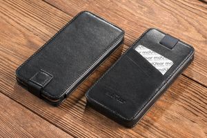 moVear moVear pocketCase C+ Skórzane Etui Wsuwka do Smartfon / Telefon rozmiar S (ok 140 x 68 x 8mm) oraz innych smartfonów o zbliżonych wymiarach | Skóra Nappa, Czarny Standard 12