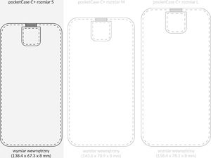 moVear moVear pocketCase C+ Skórzane Etui Wsuwka do Smartfon / Telefon rozmiar S (ok 140 x 68 x 8mm) oraz innych smartfonów o zbliżonych wymiarach | Skóra Vintage , Brązowy Standard 12