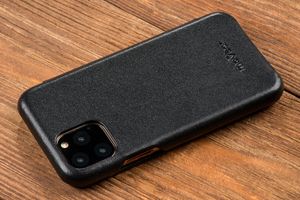 moVear moVear flipSide S Skórzane Etui do Apple iPhone 11 Pro | Skóra Gładka | Pokrowiec slim z klapką, Czarny Standard 10