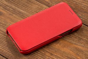 moVear moVear flipSide S Skórzane Etui do Apple iPhone 11 Pro | Skóra Nappa | Pokrowiec slim z klapką, Czerwony Standard 8