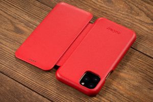 moVear moVear flipSide S Skórzane Etui do Apple iPhone 11 Pro | Skóra Nappa | Pokrowiec slim z klapką, Czerwony Standard 9