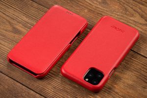 moVear moVear flipSide S Skórzane Etui do Apple iPhone 11 Pro | Skóra Nappa | Pokrowiec slim z klapką, Czerwony Standard 10