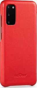moVear moVear flipSide S Skórzane Etui do Samsung Galaxy S20 | Skóra Nappa | Pokrowiec slim z klapką, Czerwony Standard 3