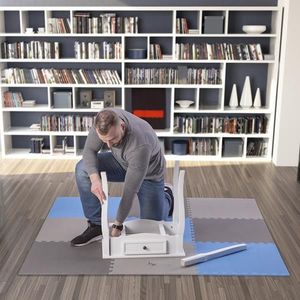 One Fitness Mata ochronna MP10 180 cm x 180 cm x 1 cm wielokolorowa 4