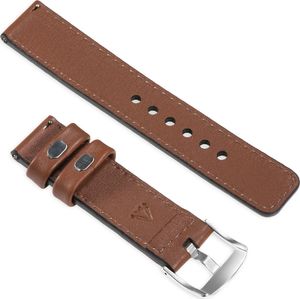 moVear Polski Elegancki Skórzany pasek 24mm do zegarka / smartwatcha | Brązowy moVear uBand C1, rozmiar M/L Standard 2