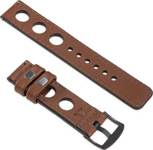 moVear Polski Elegancki Skórzany pasek 20mm, rozmiar M/L do zegarka / smartwatcha | Brązowy moVear uBand R1 Standard 2