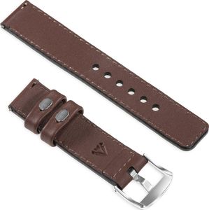 moVear Polski Elegancki Skórzany pasek 22mm do Apple Watch 5/4/3/2/1 38/40mm | Brązowy moVear uBand C1 Standard 2
