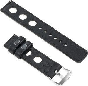 moVear Polski Ekskluzywny Skórzany pasek 22mm do Apple Watch 5/4/3/2/1 38/40mm | Czarny moVear uBand R1 (Rally) Standard 2