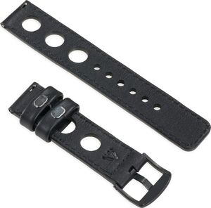 moVear Polski Ekskluzywny Skórzany pasek 22mm do Apple Watch 5/4/3/2/1 38/40mm | Czarny moVear uBand R1 (Rally) Standard 2