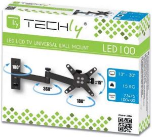 Techly Uchwyt Ścienny do Telewizora/Monitora 13-30 cali 15kg Obrotowy (301498) 4