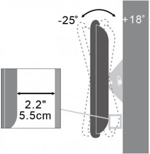 Techly Uchwyt ścienny ICA-LCD 113-BK 17'' - 37'' 3
