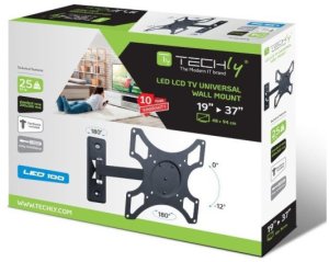 Techly Uchwyt Ścienny do Telewizora/Monitora 19-37 Cali 25kg Obrotowy (301443) 6