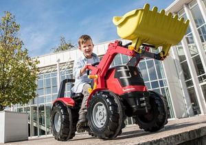 Rolly Toys Traktor na Pedały X-Track z Łyżką Ciche Koła PREMIUM 3-10 Lat 3