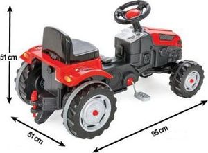 Woopie Traktor na Pedały Czerwony 3