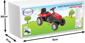 Woopie Traktor na Pedały Czerwony 6