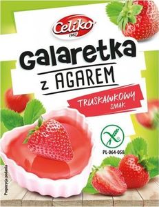 Celiko Galaretka z agarem o smaku truskawkowym bez gluten 1