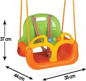 Huśtawka Woopie Huśtawka Swing 3w1 Pomarańczowa 2