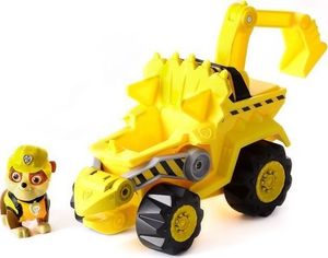 Figurka Spin Master Psi Patrol Dinozaury pojazd+figurka Rubble+Dino 11