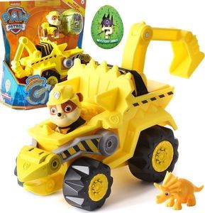 Figurka Spin Master Psi Patrol Dinozaury pojazd+figurka Rubble+Dino 2