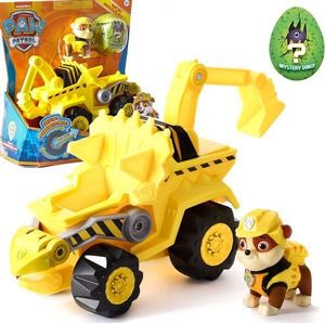 Figurka Spin Master Psi Patrol Dinozaury pojazd+figurka Rubble+Dino 4