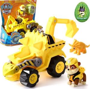 Figurka Spin Master Psi Patrol Dinozaury pojazd+figurka Rubble+Dino 5