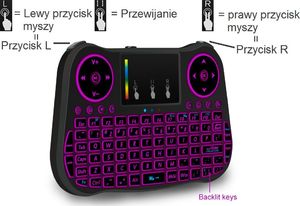 Klawiatura mini mT08 Bezprzewodowa Czarna US (MT08) 3