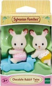 Figurka Epoch Sylvanian Bliźniaki królików z czekoladowymi uszkami (05420) 1