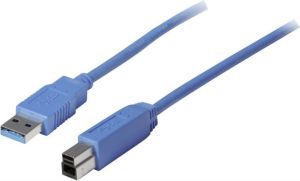 Kabel USB Vedimedia A-B, męsko-męski, 1.0m, niebieski (V8023452) 1