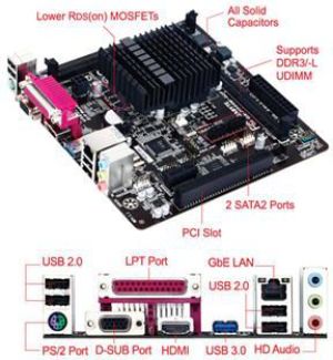 Płyta główna Gigabyte GA-J1900M-D2P, Intel Quad-Core Celeron J1900, DDR3 (GA-J1900M-D2P) 5