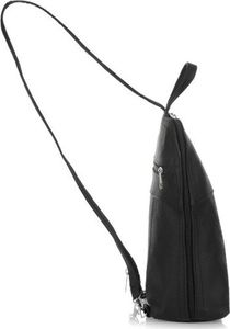 Krateczka czarna- ZGRABNA DAMSKA TOREBKA PLECACZEK SKÓRZANA ORYGINALNA 021 6