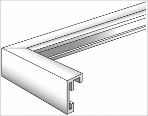 Ramka Walther Chair, A4 21x29,7, aluminiowa, srebrna (AJ130S) 3