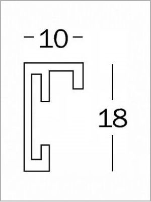Ramka Walther Chair, 13x18, aluminiowa, srebrna (AJ318S) 4
