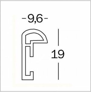 Ramka Walther 30x30, srebrna (KS330H) 3