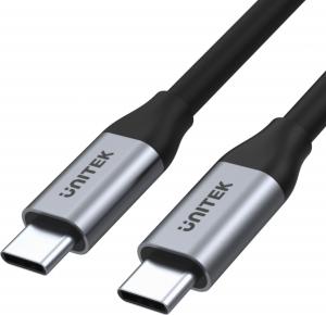 Kabel USB Unitek USB-C - USB-C 1 m Szary (C14082ABK) 1