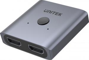 Unitek Dwukierunkowy przełącznik HDMI 2.0 4K 2na1 1
