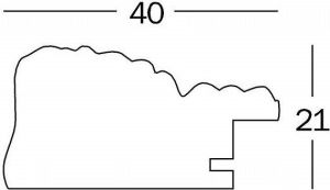 Ramka Walther Barock 20x30. drewniana, biała (CR030W) 3