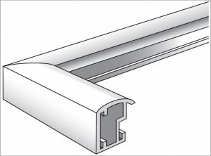 Ramka Walther Trendstyle, 30x45, plastikowa, czarna (KP045B) 2