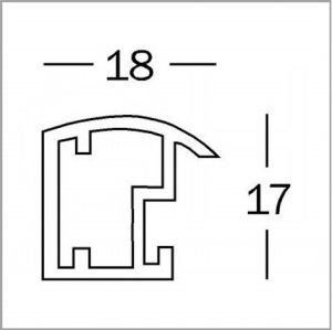 Ramka Walther Trendstyle, 20x30, plastikowa, srebrna (KP030S) 3