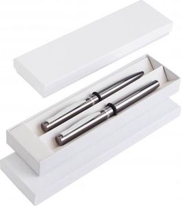 IMPACTO GIFTS Zestaw piśmienny metalowy długopis i pióro kulkowe uniwersalny 1
