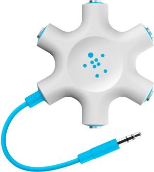 Belkin MiniJack 3.5mm - MiniJack 3.5mm x5 0.1m biały (F8Z274btBLU) 1