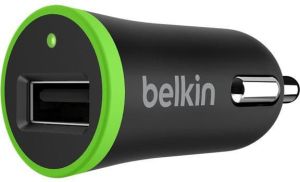 Ładowarka Belkin Samochodowa Uniwersalna, USB, 1 A, Czarno-Zielona (F8J014btBLK) 1