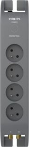 Listwa zasilająca Philips przeciwprzepięciowa 4 gniazd 2 m szara (SPN5144A/60) 2